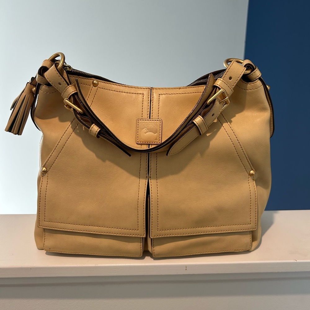 Dooney & Bourke Tan Leather Shoulder Bag